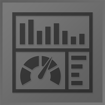 An icon showing graphs and bars used for statistics
