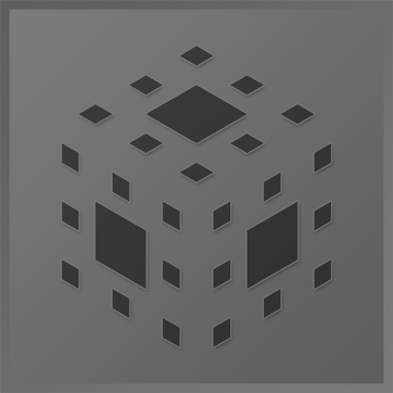 An icon showing a cube made up on smaller squares